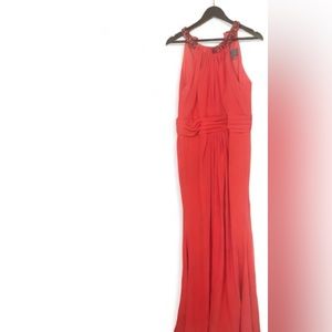 Theia evening gown size 14. Perfect. Beautiful coral